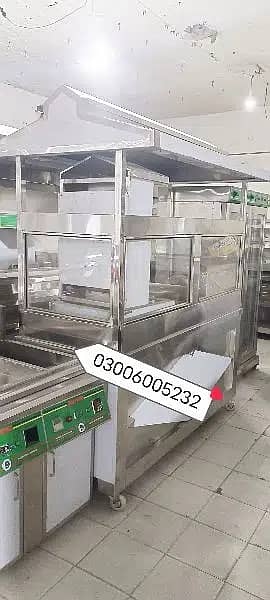 shawarma counter 6 ft stainless steel heavy duty we hve pizza oven 1