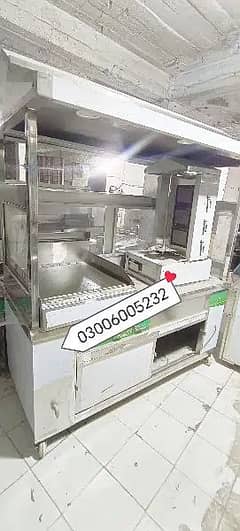 shawarma counter 6 ft stainless steel heavy duty we hve pizza oven 0