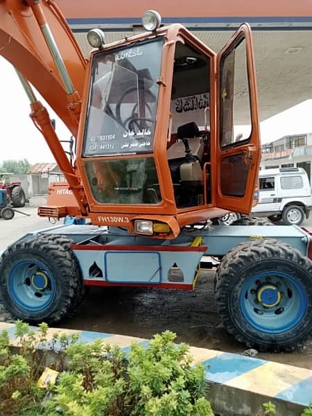 Fiat Hitachi 130 W-3 Wheeled Excavator 5