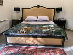 King size bed in Shisham wood