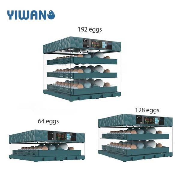 Yiwan 64, 128 & 192 eggs Incubators 10