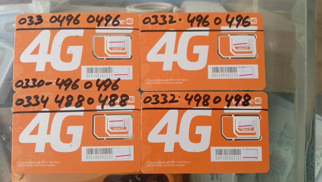 Ufone 4G Golden Numbers in Tetra 3