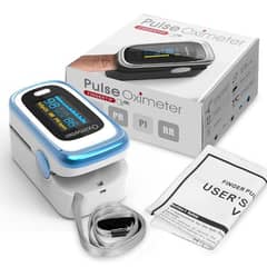 Pulse Oximeter SPO2, PR, PI, RR, Graph, Beep, Blood, Respiratory Rate