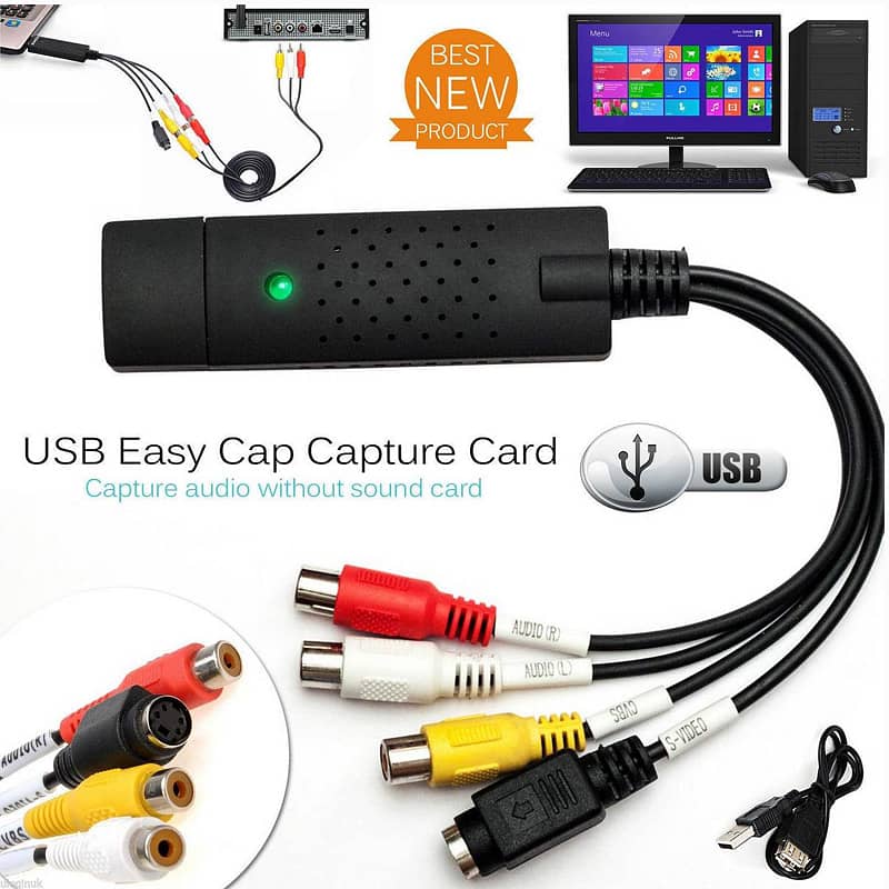 Easy Cap USB Easy Capture Card Brand New Home Delivery Available AlPak 1