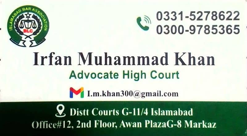 Advocate High Court/Legal Services/Lawyer available. 1