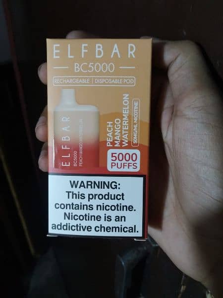 Elfbar disposable pod rechargeable 5000 puffs 2