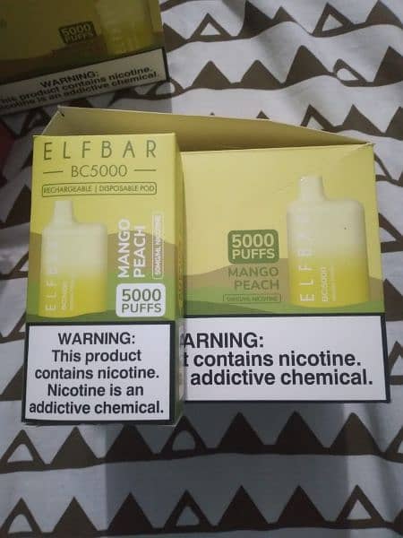 Elfbar disposable pod rechargeable 5000 puffs 5