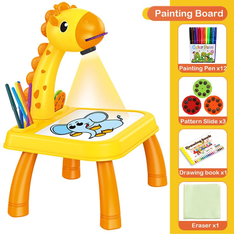 Children Toy Led Projector Art Drawing Table Toys Kids Painting Board 2