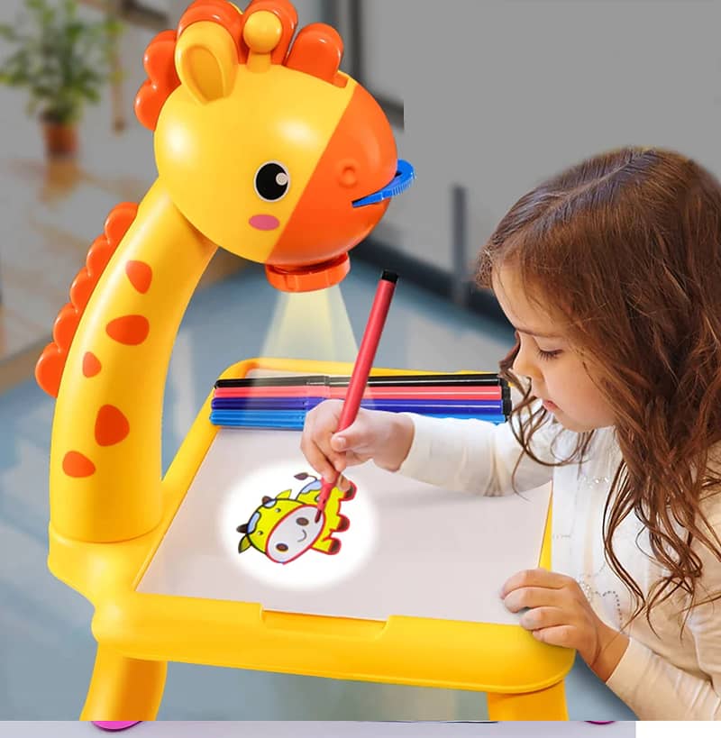 Children Toy Led Projector Art Drawing Table Toys Kids Painting Board 5
