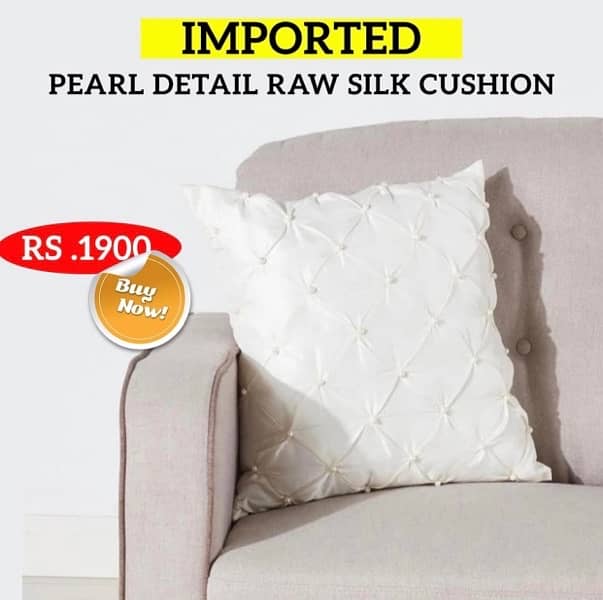 Luxurious imported brand new Pearl detail cushions 0