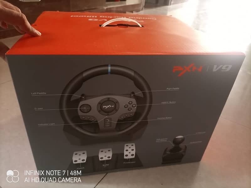 pxn gaming racing wheel v9 10/10 condition 2