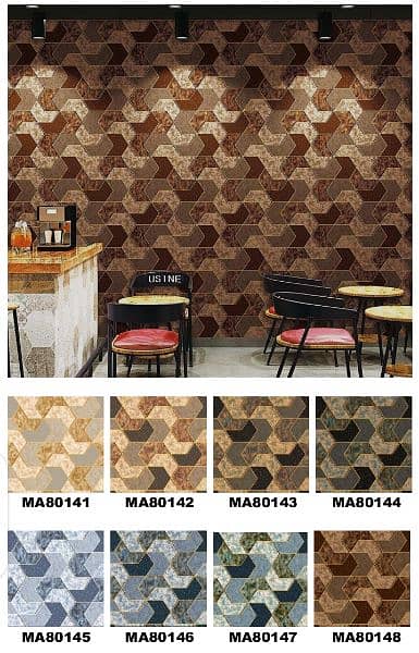 Wallpaper,media wall. pvc panel,gypsum ceiling,home decor,offic design 14