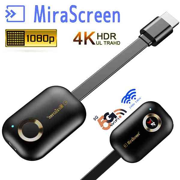 MiraScreen G9 Plus 2.4G 5G 1080P/4K Wireless HDMI Wifi Dongle TV 0