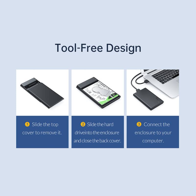Orico 2.5-Inch Portable Hard Drive Enclosure 8
