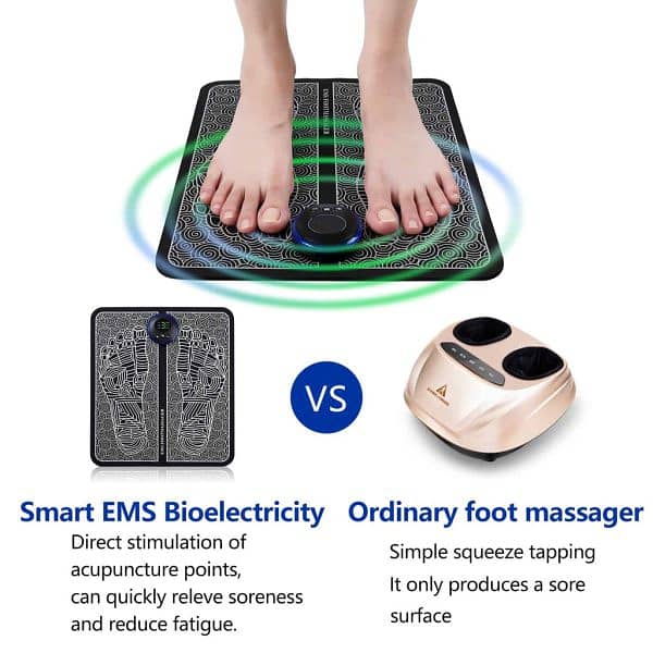 Ems Foot Massager Mat Electric And Mini Body Massager Combo 2