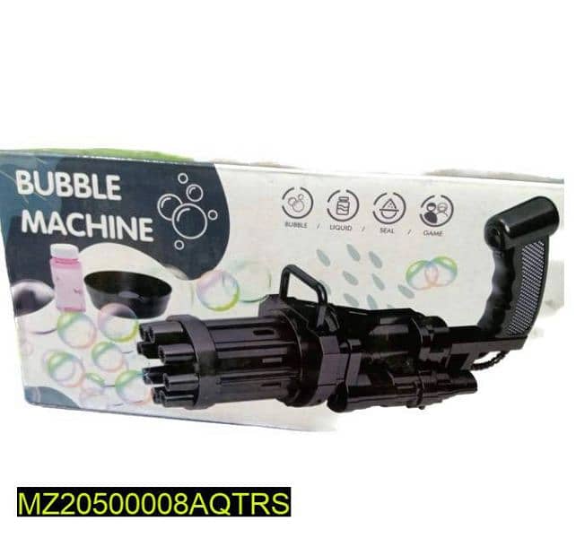 Bubble Machine Gun 8 hole For Kids 0