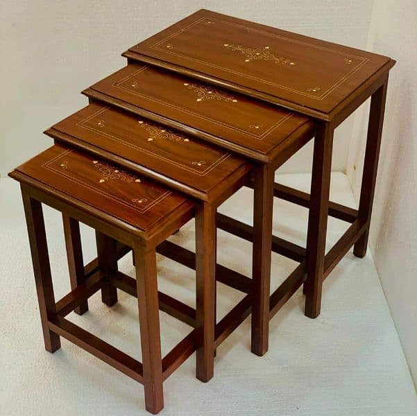 Wooden 4 Pieces Table set 6