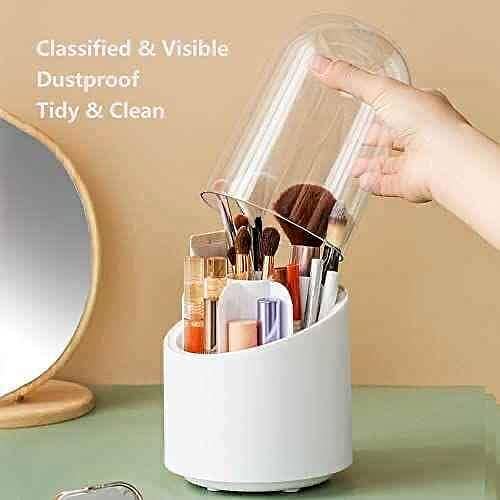 Makeup Brush Container : Rotating Makeup Organizer 1