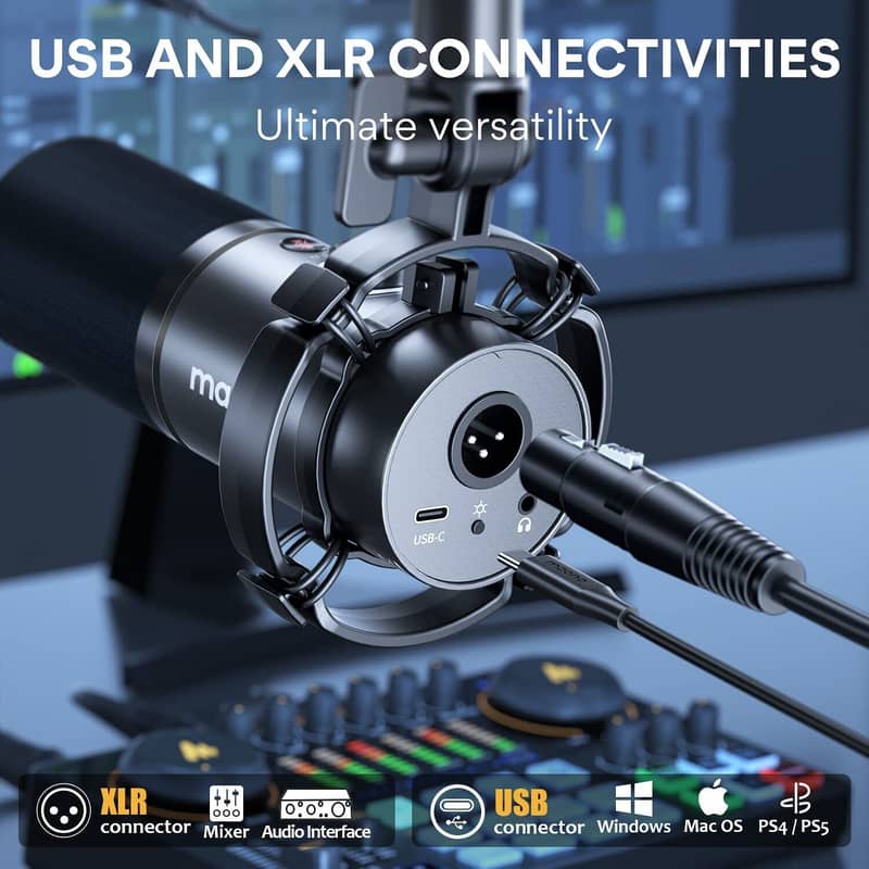 MAONO PD200X USB XLR Podcast Dynamic Microphone Rode MIC USB 3