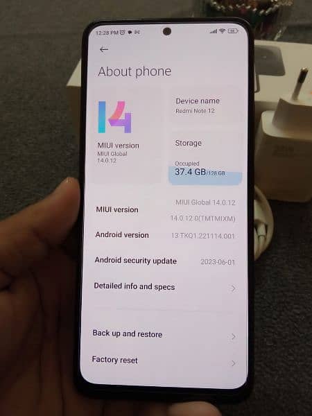 Redmi Note 12.8+8/128 New condition 5