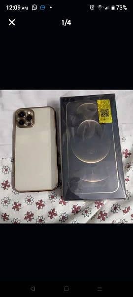 Iphone 12 pro 256 Gold FU both Sims PTA approved 2