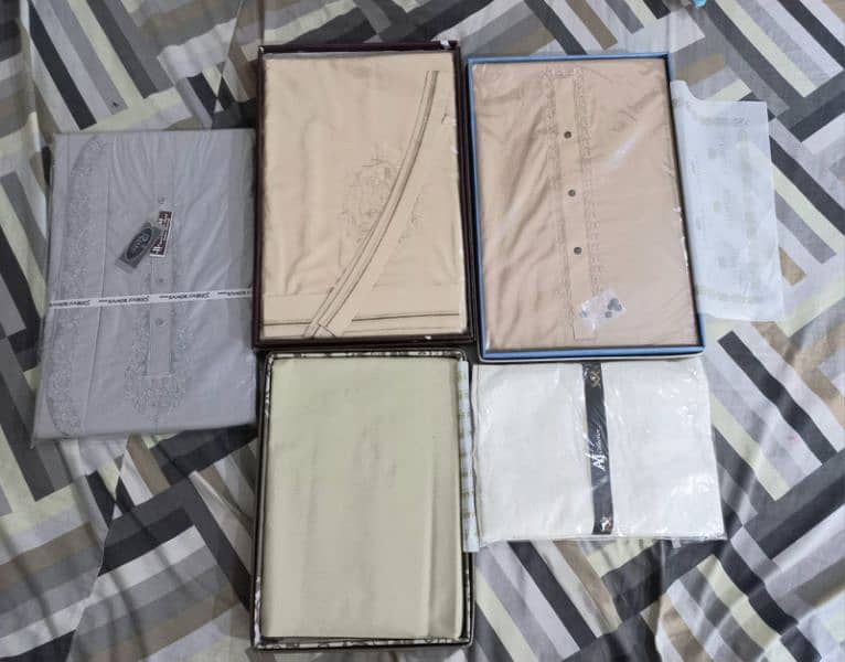 Branded New Unstitched Fabrics / clothes for Men / Suit 2