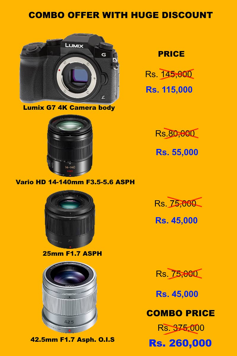 Panasonic LUMIX G7 Body and Lenses 0