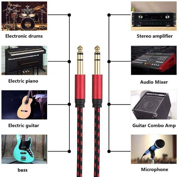 Anpro 3 meter guitar effect cable 4