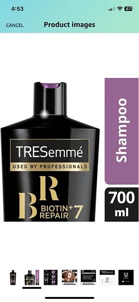MADE IN UAE TRESemme Biotin + Repair 7 700 ml Shampoo 2