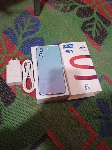 vivo S1 (8Gb/256Gb) ram full new with box and charger pTa proved 0