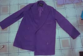 Ready to wear Coat for Women (Purple colour) Medium size