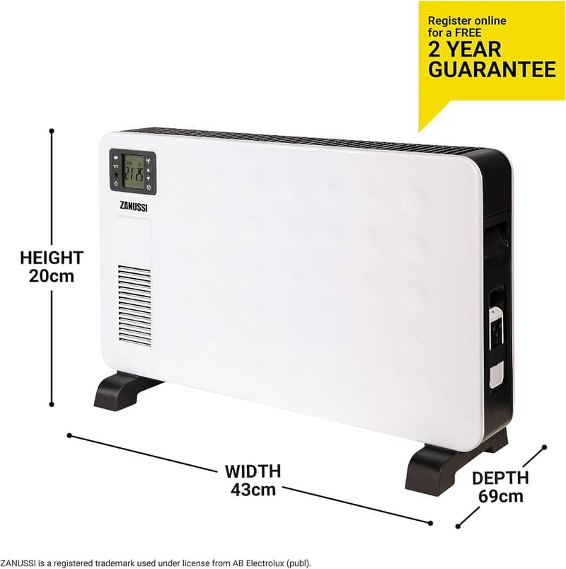 EasyHome 2300W/2.3KW Electric Convector Heater Freestanding Radiator i 2