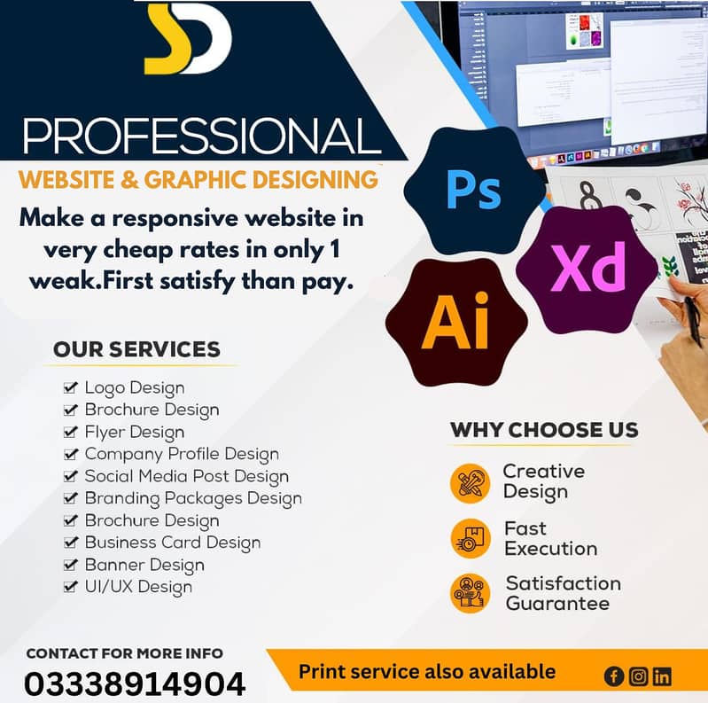 website and graphic designing service in cheap rates 1