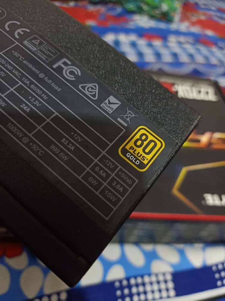 power supply EVGA SuperNOVA 1000 G2, 80+ GOLD 1000W, Fully Modular 4