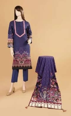 Brand: Saya khaddar 3 piece suit available in wholesale rate 0