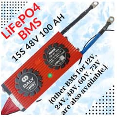LiFePO4 BMS 15S 48V 100A for Lithium Iron Phosphate