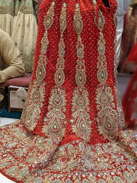 Bridal Lehnga Front back Same Tilla Work heavy 1