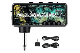 Donner Basement Mini Bass Guitar Headphone Amp Amplifier Rechargeable 0