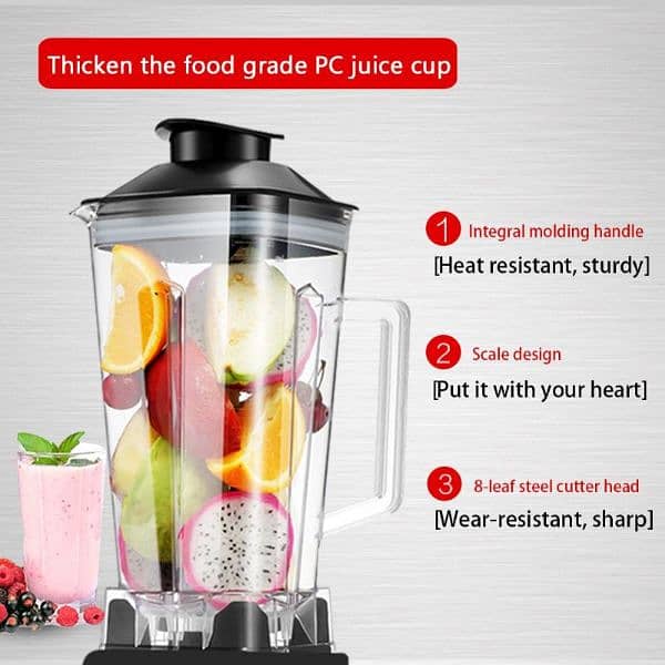 2 in 1 Silver Crest SC-1589 High Speed Juicer Blender 3