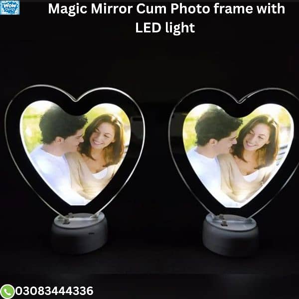 Magic Mirror Cum Photo Frames with LED light 8
