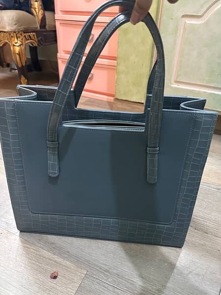 sapphire big tote bag 0