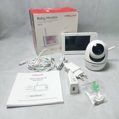 1080P Baby Monitor Camera With 5 Inch Screen, IPS Display, 2 Way Audio