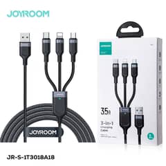 JOYROOM S-1T3018A18 Multi-Use 3.5A USB-A to Lightning+Type-C+Micro 3-i