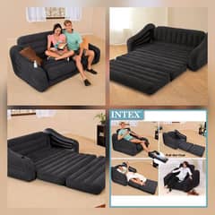INTEX Pull-Out Sofa King Bed Mattress 76"W x 91"L x 28"H 03020062817 0