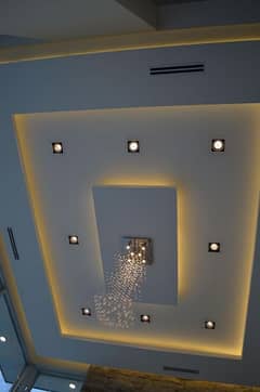 false ceiling,pop,roller blinds,frosted paper,shimmer panel,CNC ceilin 0