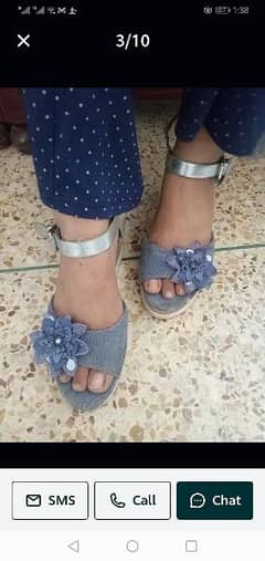 Sandals, heels, party wear, khrawan