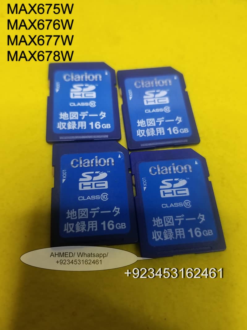 Clarion MAX775W MAX776W MAX777W   MAX778W   Map data sd card  orignal 14