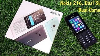 Nokia 216 Original With Box Dual Sim PTA Approved 2.4 Inches Display