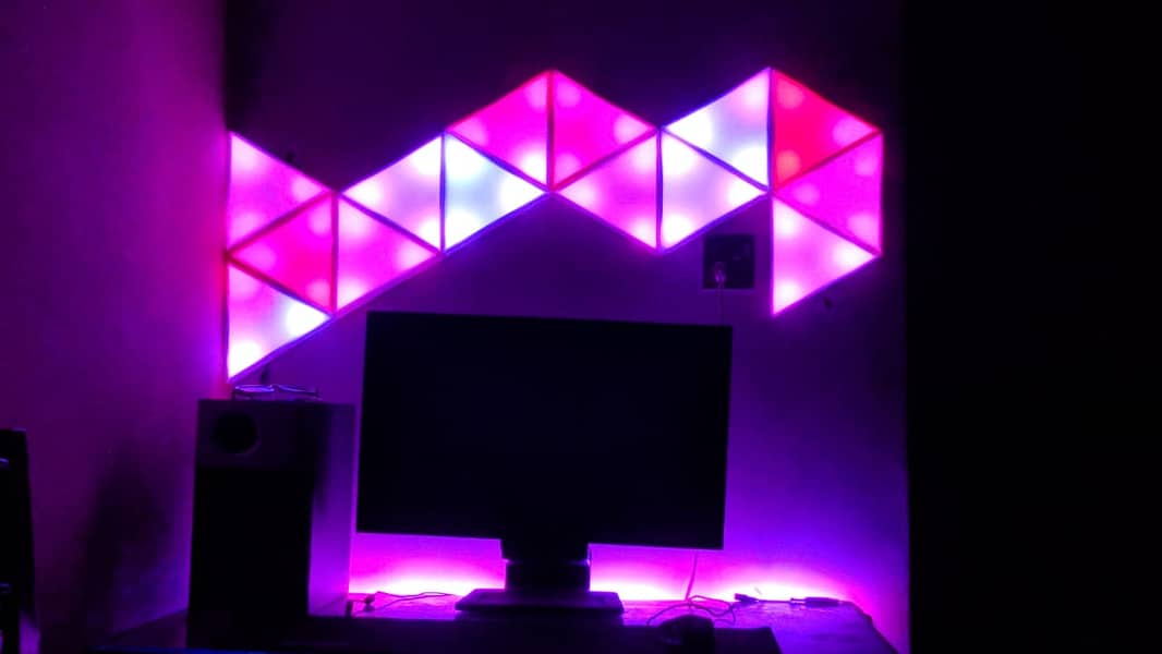 DIY RGB Nanoleaf Wall Lights design _ nano leaf ARGB Ws2812b Pixel 8