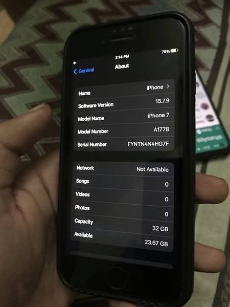 IPhone 7 32 gb pta approved but sim not working 6